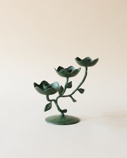 Metal Flower Candelabra